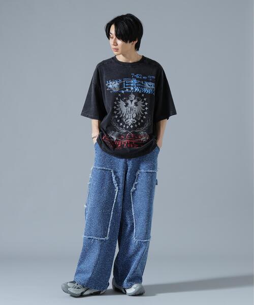 DANKE SCHON(ダンケシェーン)の「DankeSchon/ダンケシェーン/NEEDLEPUNCH DENIM W-KNEE PANTS(デニムパンツ・レディース・ブラック/ブルー/ホワイト・M/S/L)」の22枚目の写真