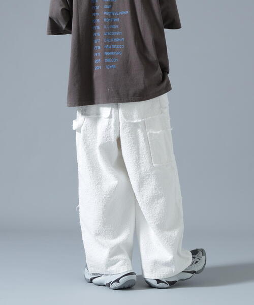 DANKE SCHON(ダンケシェーン)の「DankeSchon/ダンケシェーン/NEEDLEPUNCH DENIM W-KNEE PANTS(デニムパンツ・レディース・ブラック/ブルー/ホワイト・M/S/L)」の5枚目の写真