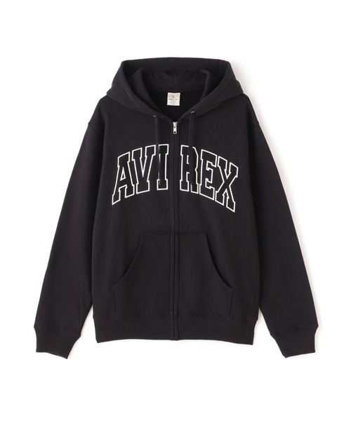 AVIREX（アヴィレックス）の「《WEB&DEPOT限定》DAILY EX ZIP UP SWEAT PARKA LOGO / ジップアップ スウェット パーカー ロゴ / AVIREX / アヴィレックス（パーカー・メンズ・オフホワイト/グレー/ブラック/ネイビー・MEDIUM/X-LARGE/LARGE/XX-LARGE）」の18枚目の写真