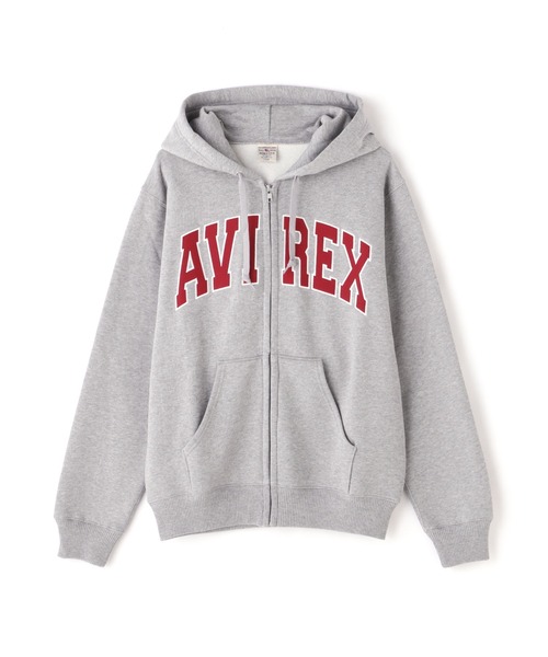 AVIREX（アヴィレックス）の「《WEB&DEPOT限定》DAILY EX ZIP UP SWEAT PARKA LOGO / ジップアップ スウェット パーカー ロゴ / AVIREX / アヴィレックス（パーカー・メンズ・オフホワイト/グレー/ブラック/ネイビー・MEDIUM/X-LARGE/LARGE/XX-LARGE）」の22枚目の写真