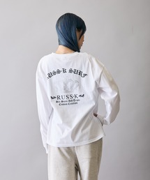 RUSS-K（ラスケー）の「【RUSS-K】別注 プリント 長袖Tシャツ（Tシャツ/カットソー）」