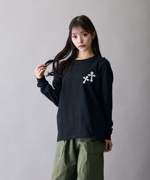 【RUSS-K】別注 プリント 長袖Tシャツ