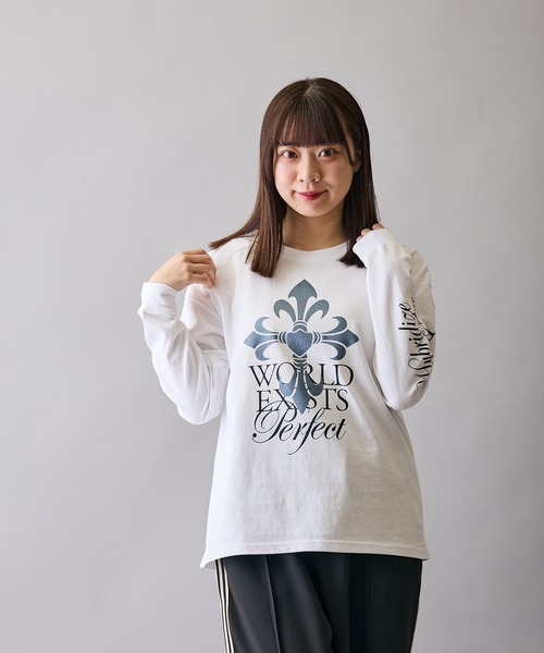 RUSS-K(ラスケー)の「【RUSS-K】別注 プリント 長袖Tシャツ(Tシャツ/カットソー・メンズ・ブラック/ホワイト系/ホワイト/ホワイト系1/ブラック系/ブラック系1・X-LARGE/LARGE/MEDIUM/SMALL)」の17枚目の写真