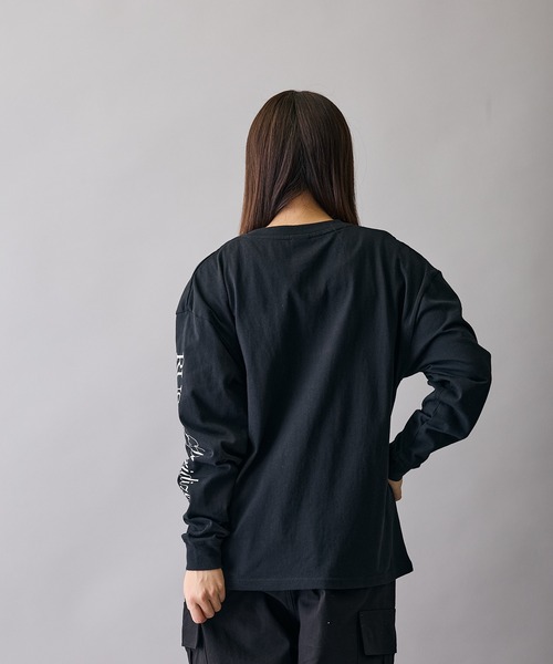 RUSS-K(ラスケー)の「【RUSS-K】別注 プリント 長袖Tシャツ(Tシャツ/カットソー・メンズ・ブラック/ホワイト系/ホワイト/ホワイト系1/ブラック系/ブラック系1・X-LARGE/LARGE/MEDIUM/SMALL)」の22枚目の写真