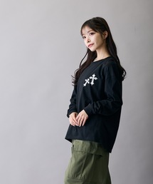RUSS-K（ラスケー）の「【RUSS-K】別注 プリント 長袖Tシャツ（Tシャツ/カットソー）」