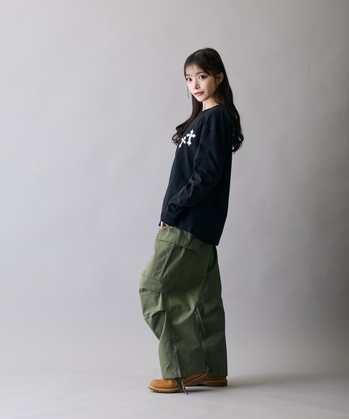 RUSS-K(ラスケー)の「【RUSS-K】別注 プリント 長袖Tシャツ(Tシャツ/カットソー・メンズ・ブラック/ホワイト系/ホワイト/ホワイト系1/ブラック系/ブラック系1・X-LARGE/LARGE/MEDIUM/SMALL)」の10枚目の写真
