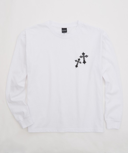 RUSS-K(ラスケー)の「【RUSS-K】別注 プリント 長袖Tシャツ(Tシャツ/カットソー・メンズ・ブラック/ホワイト系/ホワイト/ホワイト系1/ブラック系/ブラック系1・X-LARGE/LARGE/MEDIUM/SMALL)」の13枚目の写真
