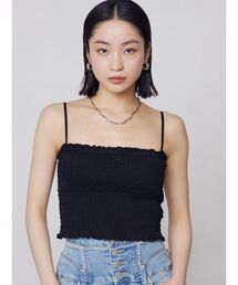 EMODA | シャーリングクロップキャミソール(キャミソール)