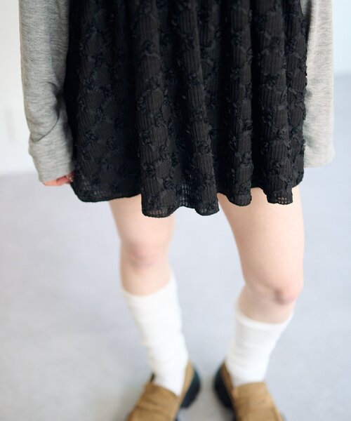 Kastane(カスタネ)の「フラワージャガードチュニック(チュニック・レディース・ブラック/アイボリー・FREE)」の19枚目の写真