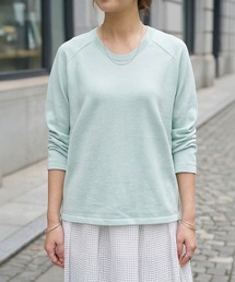 STYLE DELI | サラッと綿混Uネックニットトップス(ニット/セーター)