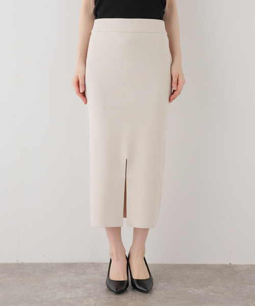 Deuxieme Classe（ドゥーズィエムクラス）の「*DINER RIB タイトスカート（スカート・レディース・ブラック/ベージュ/ダークグリーン・38/36/34）」の17枚目の写真