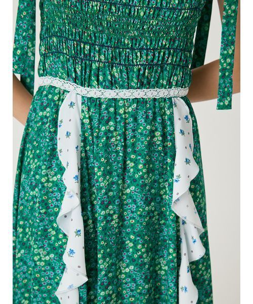 FRAY I.D（フレイアイディー）の「【LIBERTY×FRAY I.D】ラッフルキャミソールドレス（ドレス・レディース・グリーン/ブラック/アイボリー・1/0）」の10枚目の写真