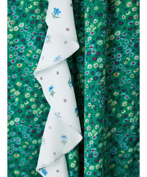 FRAY I.D（フレイアイディー）の「【LIBERTY×FRAY I.D】ラッフルキャミソールドレス（ドレス・レディース・グリーン/ブラック/アイボリー・1/0）」の14枚目の写真