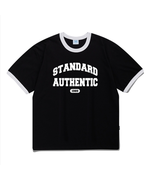 1989STANDARD(1989スタンダード)の「AUTHENTIC クールコットンリンガー半袖(SRSSTD-0007)(Tシャツ/カットソー・メンズ・ライトグレー/ブラック/アイボリー/ブルー・LARGE/MEDIUM/X-LARGE)」の3枚目の写真