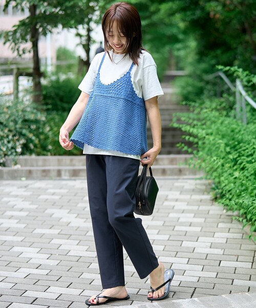 coen(コーエン)の「【再入荷 / 新色登場 / セットアイテム】クロシェキャミセットT(Tシャツ/カットソー・レディース・オフホワイト/ライトグレー/ブラウン/ダークグレー/その他1/その他3/その他2・M/L)」の8枚目の写真