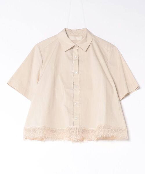 hem lace flare shirt（シャツ/ブラウス）｜Marilyn Moon（マリリン