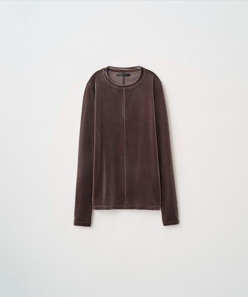 Juha（ユハ）の「LUSH VELOUR SECOND SKIN（Tシャツ/カットソー・メンズ・ブラウン/ブラック・4/3）」の12枚目の写真