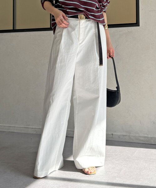 DouDou（ドゥドゥ）の「バックタックルーズチノパン（その他パンツ・レディース・ベージュ/ホワイト・36/38）」の20枚目の写真