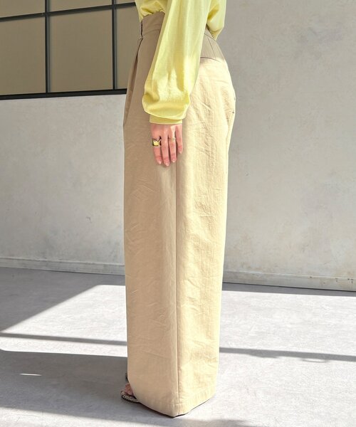 DouDou（ドゥドゥ）の「バックタックルーズチノパン（その他パンツ・レディース・ベージュ/ホワイト・36/38）」の6枚目の写真