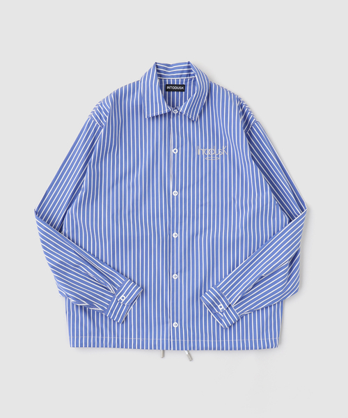 WISM(ウィズム)の「INTODUSK / イントゥダスク STRIPE COACH JACKET(その他アウター・メンズ・ブルー・MEDIUM)」の1枚目の写真