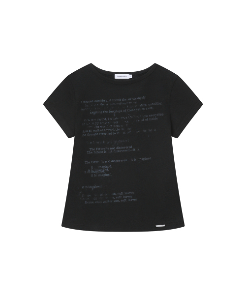Miseki SEOUL(ミセキソウル)の「Blur quote short sleeve BLACK(Tシャツ/カットソー・レディース・その他・1/2)」の2枚目の写真