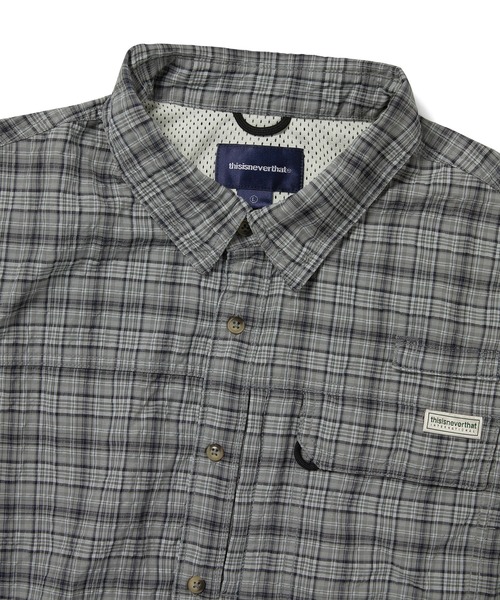 thisisneverthat（ディスイズネバーザット）の「Plaid S/S Fishing Shirt（シャツ/ブラウス・メンズ・ダークネイビー/セージグリーン・L/M/S/XL）」の3枚目の写真