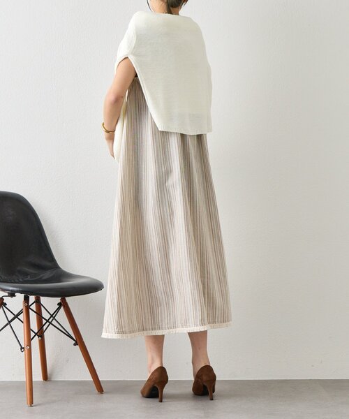 Jena espace merveilleux(ジェナ エスパスメルヴェイユ)の「2WAYリネンリボンワンピ(ワンピース・レディース・レッド/ベージュ/イエロー/チャコールグレー・FREE)」の17枚目の写真