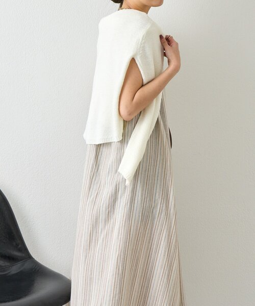 Jena espace merveilleux(ジェナ エスパスメルヴェイユ)の「2WAYリネンリボンワンピ(ワンピース・レディース・レッド/ベージュ/イエロー/チャコールグレー・FREE)」の21枚目の写真