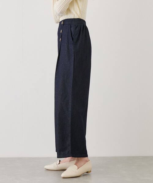 Jayro(ジャイロ)の「7.1ozデニムWボタンワイドパンツ(デニムパンツ・レディース・ブルー系その他4/ブルー系その他/ブルー系その他6・M)」の5枚目の写真