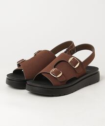 U.S. POLO ASSN. | 【U.S. POLO ASSN./ユーエスポロアッスン】ダブルベルト プラットフォーム コンフォートサンダル(サンダル)