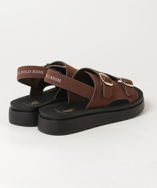 U.S. POLO ASSN.(ユーエスポロアッスン)の「【U.S. POLO ASSN./ユーエスポロアッスン】ダブルベルト プラットフォーム コンフォートサンダル(サンダル・レディース・ダークブラウン/ブラック/ベージュ・L/S/M)」の17枚目の写真