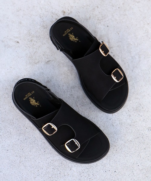 U.S. POLO ASSN.(ユーエスポロアッスン)の「【U.S. POLO ASSN./ユーエスポロアッスン】ダブルベルト プラットフォーム コンフォートサンダル(サンダル・レディース・ダークブラウン/ブラック/ベージュ・L/S/M)」の13枚目の写真