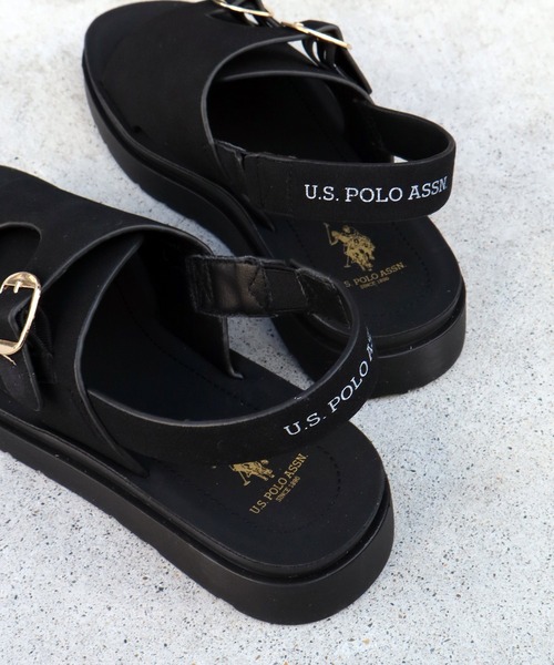 U.S. POLO ASSN.(ユーエスポロアッスン)の「【U.S. POLO ASSN./ユーエスポロアッスン】ダブルベルト プラットフォーム コンフォートサンダル(サンダル・レディース・ダークブラウン/ブラック/ベージュ・L/S/M)」の16枚目の写真