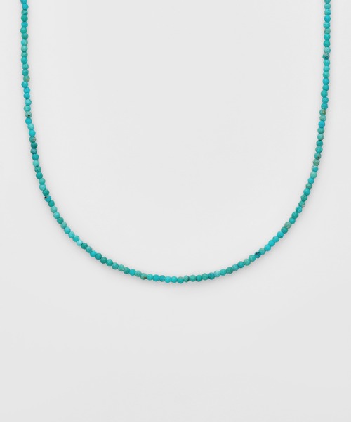agete（アガット）の「シルバーターコイズ／トルマリンネックレス（ネックレス・レディース・ブルー系その他・フリー）」の2枚目の写真