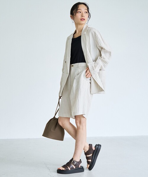 coen(コーエン)の「【接触冷感】リネンレーヨンショートパンツ(インフルエンサー紹介アイテム)(その他パンツ・レディース・ブラック/その他1・L/M)」の14枚目の写真