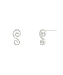 [silver925] stave earrings-silver