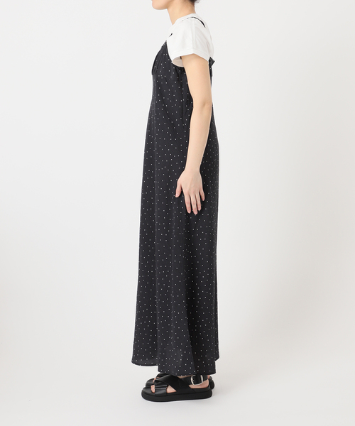 JOURNAL STANDARD（ジャーナルスタンダード）の「ドットプリントキャミワンピース（ワンピース・レディース・ベージュ/ブラック・FREE）」の15枚目の写真