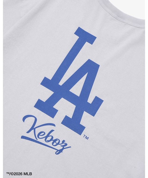 KEBOZ(ケボズ)の「KEBOZ × MLB LOS ANGELES DODGERS LOGO WASHED S/S TEE(Tシャツ/カットソー・メンズ・ホワイト・2XL/XL/L/M/S)」の2枚目の写真