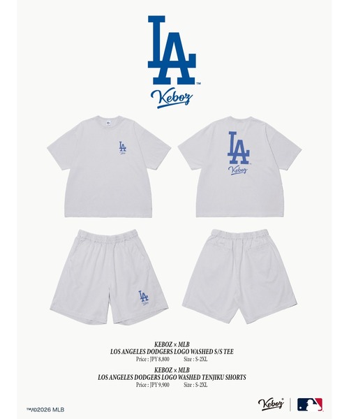 KEBOZ(ケボズ)の「KEBOZ × MLB LOS ANGELES DODGERS LOGO WASHED S/S TEE(Tシャツ/カットソー・メンズ・ホワイト・2XL/XL/L/M/S)」の11枚目の写真