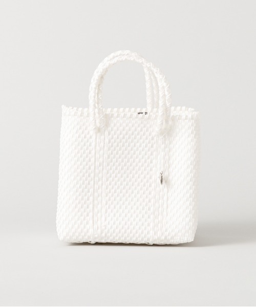OJO DE MEX（オホデメックス）の「OJO DE MEX｜オホデメックス メルカドトートバッグXS Cube（かごバッグ・レディース・ブラック/オフホワイト・X-SMALL）」の9枚目の写真