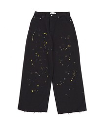 a.p.o.v.（エーピーオービー）の「a.p.o.v. スプラッターアンティークペンキペイントダメージ裾コットンワイドパンツ（チノパンツ）」