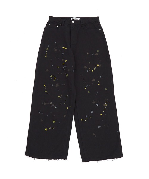 a.p.o.v.（エーピーオービー）の「a.p.o.v. スプラッターアンティークペンキペイントダメージ裾コットンワイドパンツ（チノパンツ・メンズ・ベージュ/ブラック・M）」の10枚目の写真