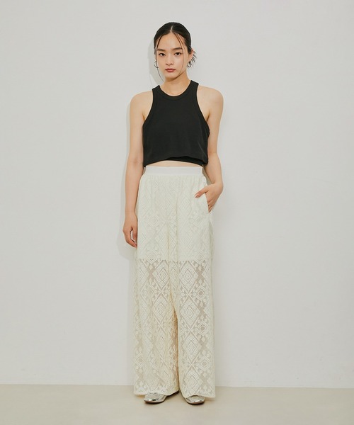 ADAM ET ROPE'（アダムエロペ）の「【サステナブル】Wフェイスジャージーセットロンパース（つなぎ/オールインワン・レディース・ダークブラウン/ブラック・38/36）」の18枚目の写真