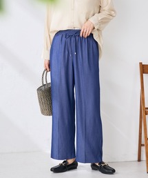 a.v.v | ［支持率NO.1/接触冷感/速乾/UVカット/イージーケア］イージーワイドパンツ(スラックス)