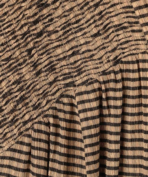LEPSIM(レプシィム)の「【産前・産後対応】マタニティ/シャーリングVワンピース 668367(マタニティウェア/グッズ・レディース・ドット/チェック/ブラック・FREE)」の15枚目の写真