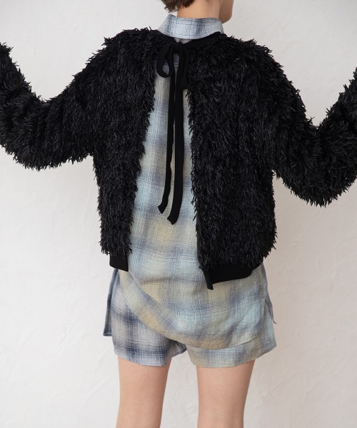 leinwande（ラインヴァンド）の「【leinwande】26SS新作 Combination Check Shorts（その他パンツ・レディース・ブルー/オレンジ・ONE SIZE）」の3枚目の写真