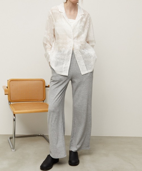 Auntie Rosa Holiday(アンティローザホリデー)の「ライトウェイトスエットパンツ / サイズ展開あり(スウェットパンツ・レディース・パープル/グレー/ブラック・MEDIUM/SMALL)」の4枚目の写真
