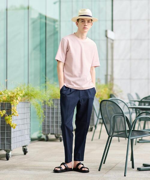 TAKEO KIKUCHI(タケオキクチ)の「【抗菌防臭】メランジ クルーネック プルオーバー(Tシャツ/カットソー・メンズ・ライトグレー/ホワイト/ベビーピンク/ブルー/ネイビー/ブルー系その他・03/02/04)」の17枚目の写真