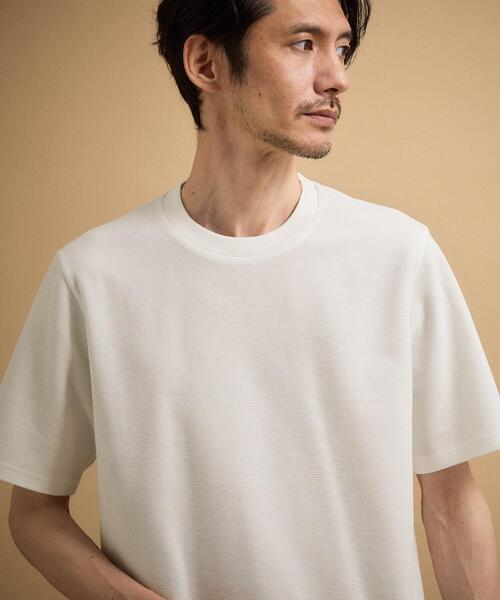 TAKEO KIKUCHI(タケオキクチ)の「【抗菌防臭】メランジ クルーネック プルオーバー(Tシャツ/カットソー・メンズ・ライトグレー/ホワイト/ベビーピンク/ブルー/ネイビー/ブルー系その他・03/02/04)」の19枚目の写真