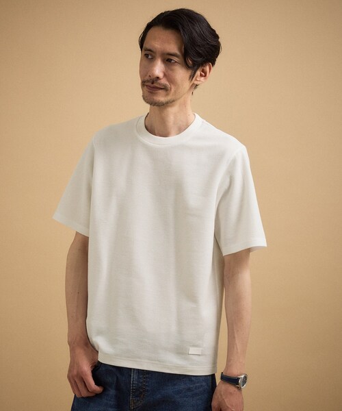 TAKEO KIKUCHI(タケオキクチ)の「【抗菌防臭】メランジ クルーネック プルオーバー(Tシャツ/カットソー・メンズ・ライトグレー/ホワイト/ベビーピンク/ブルー/ネイビー/ブルー系その他・03/02/04)」の20枚目の写真